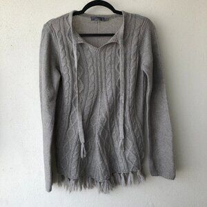 Women´s Gray Prana Wool Blend Sweater Size Small